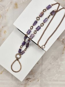 Charoite and Copper Necklace
