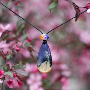 Abstract Dichroic Pendant