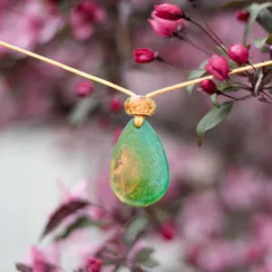 Abstract Dichroic Pendant